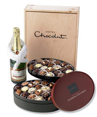 Champagne and Christmas Chocolates