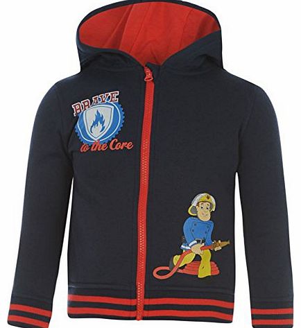 Kids Fireman Sam Zip Hoody Infant Boys Navy 3-4 Yrs