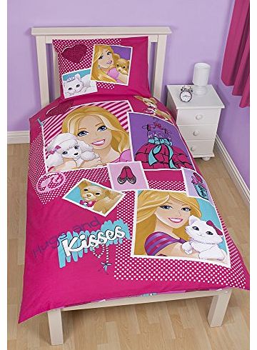 135 x 200 cm Barbie Sequin Single Panel Duvet Set, Multi-Color