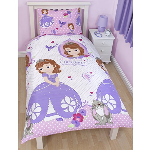 135 x 200 cm Disney Sofia The First Amulet Single Rotary Duvet Set, Multi-Color