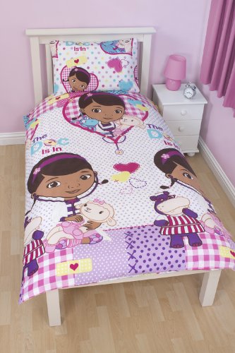 Disney Doc McStuffins Patch Single Rotary Duvet Set, Multi-Color