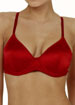 Embroidered Silk underwired padded bra