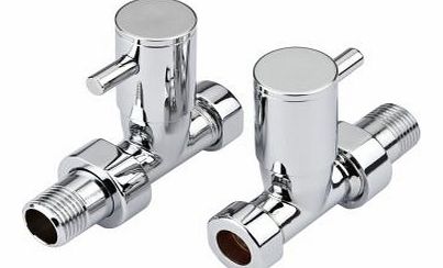 Minimalist Straight Radiator Valves