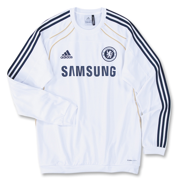 Adidas 2010-11 Chelsea Adidas Sweat Top (White) - Kids