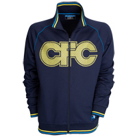 CFC Repeat Print Track Jacket - Navy.