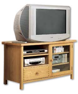 Oak Veneer TV/Video Unit