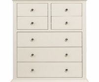 Cambridge 4 Over 3 Drawer Chest - White