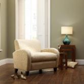 chill 2 Seat Sofa - Sanderson Albury Damask Aqua - Light leg stain