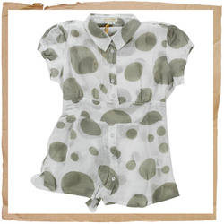 Polka Dot Shirt White