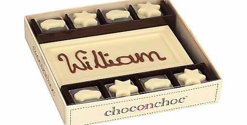 Personalised 8 Block WhiteChocolate