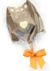 Halloween bat chocolate lolly