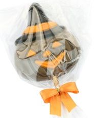 Halloween pumpkin chocolate lolly