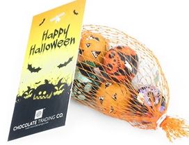 Net of chocolate Halloween balls