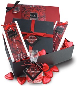 Valentines chocolate hamper