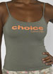 Logo cotton lycra camisole