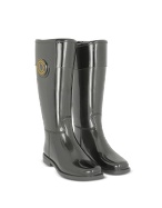 Initials Gunmetal Rain Boots