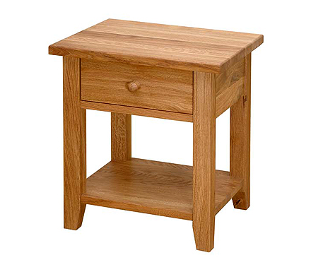 Verviers Oak 1 Drawer Bedside Table