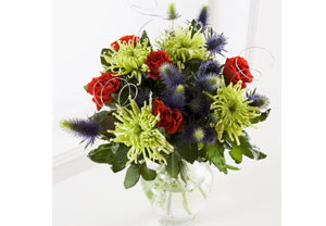 Christmas Thistle Bouquet