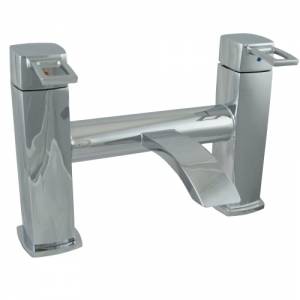 Designer Bath Filler Curved Spout Lever