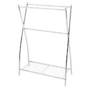 Freestanding Towel Rail with Shelf