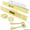 Brass Plated Narrow Deadlock 54mm