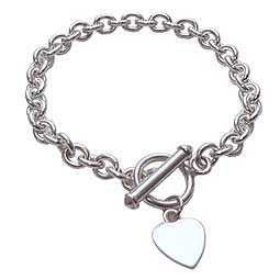 Silver Heart Bracelet