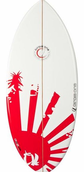 EPS Core Red Sunrise Skimboard - 52inch