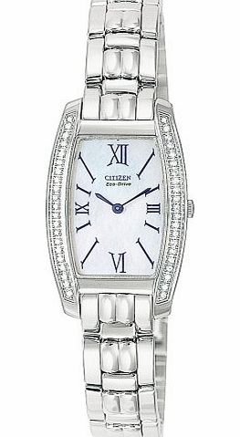 Eco-Drive Womens Stiletto Diamond Watch #EG3060-52D