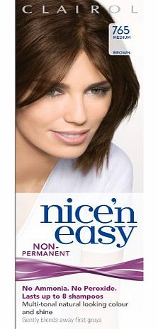 Clairol Nicen Easy By Loving Care Non Permanent Hair Colour - 765 Medium Brown