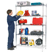 CS5000C 5 shelf boltless wire shelving