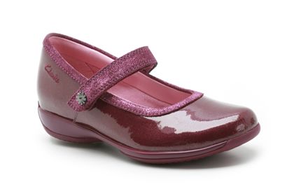 Clarks Daisy Lou Inf Deep Fuchsia Patent