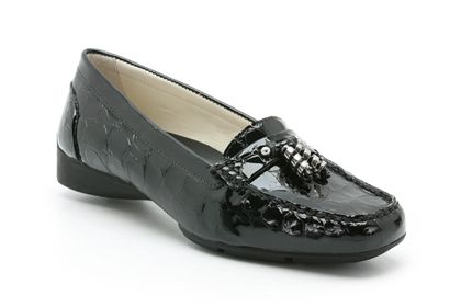 Elizabeth Joy Black Patent/Croc