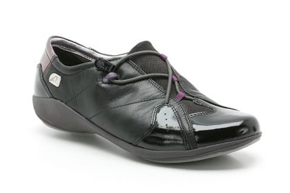 Indigo Slip Black Leather