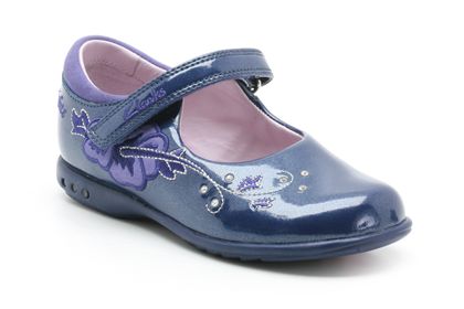 Clarks Isadora Pre Violet Blue Patent