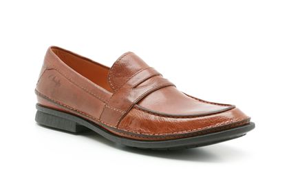 Clarks Mardi Gold Mahogany Leather