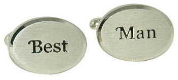 Classic Best Man Oval Cufflinks