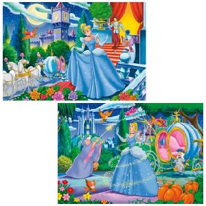 Cinderella 2 x 20 Piece Jigsaw Puzzles