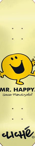 Cliche Mr. Men Happy Skateboard Deck - 8.125 inch