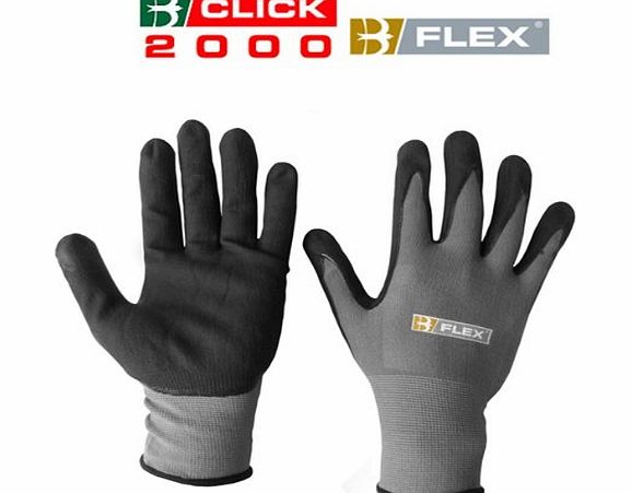 Click BF1 - NITRILE PU MIX PALM COATED GLOVE - NYLON LYCRA LINER - 10 / XL