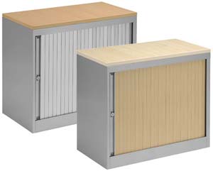 desk high tambour cupboards