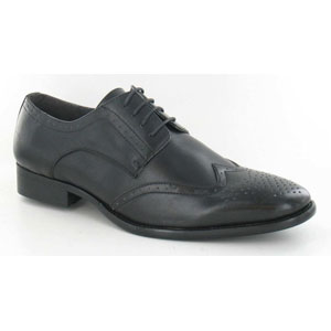 Cloggs Brogue Shoe - Black