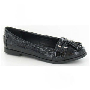 Tassel Penny Loafer - Black Patent