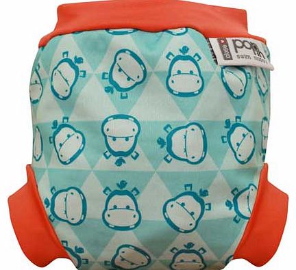 Close Pop In Hippo Print Swim Nappy - Size 4