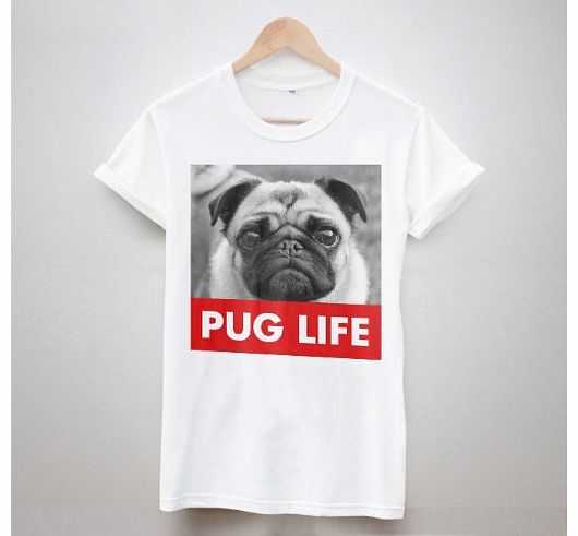 PUG LIFE TSHIRT T SHIRTS (XL) DOPE HIPSTER SWAG DOG MENS WOMENS TOP FASHION