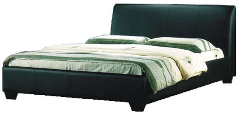 Valencia Faux Leather Bedstead, Double,