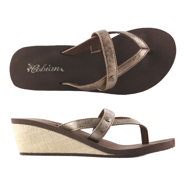 Ladies Cobian Flip Flops - Joy - Bronze JOY11