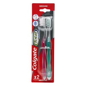 Total Professional Toothbrushes Medium x 2