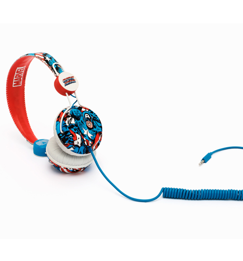 Retro Captain America Marvel Headphones from