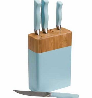 4 Piece Knife Block Set - Jellybean