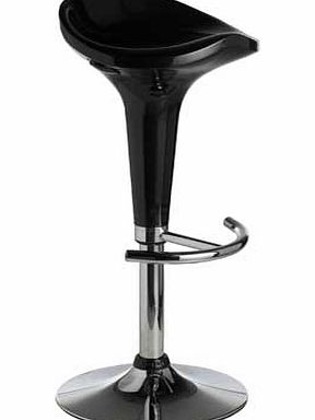 ColourMatch Black Gas Lift Bar Stool